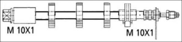 WOKING G190167 Гальмівний шланг