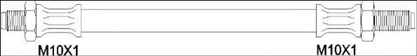 WOKING G190352 Гальмівний шланг