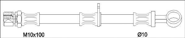 WOKING G190382 Гальмівний шланг