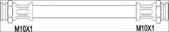 WOKING G190606 Гальмівний шланг