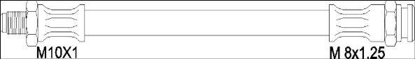 WOKING G191102 Гальмівний шланг