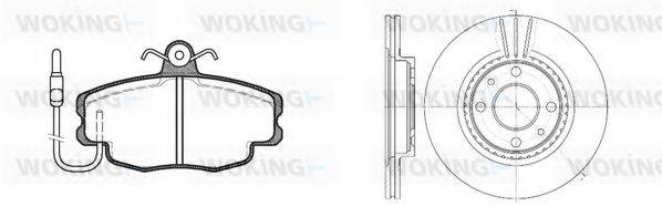 WOKING 8041302 Комплект гальм, дисковий гальмівний механізм