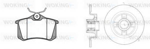 WOKING 8363321 Комплект гальм, дисковий гальмівний механізм