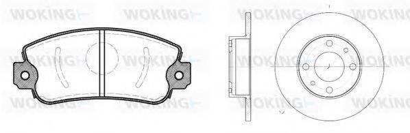 WOKING 8272300 Комплект гальм, дисковий гальмівний механізм