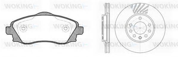 WOKING 8674307 Комплект гальм, дисковий гальмівний механізм