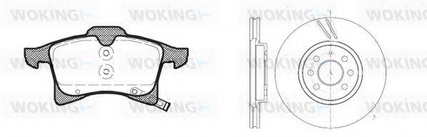 WOKING 81136301 Комплект гальм, дисковий гальмівний механізм