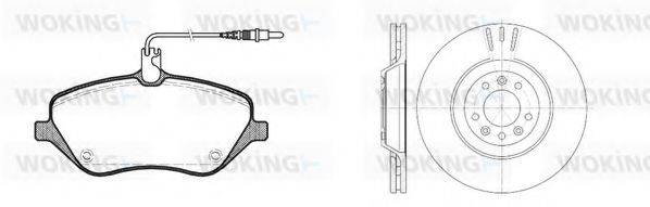 WOKING 81001300 Комплект гальм, дисковий гальмівний механізм