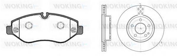 WOKING 81345301 Комплект гальм, дисковий гальмівний механізм