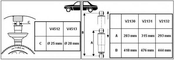 MONROE V4512 Амортизатор