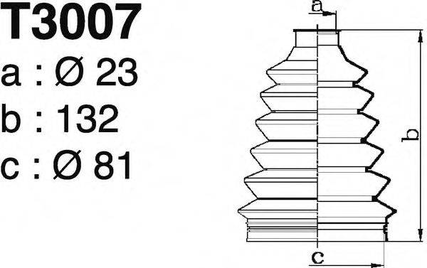 DEPA T3007 Комплект пильника, приводний вал