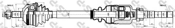 GSP 245120 Приводний вал