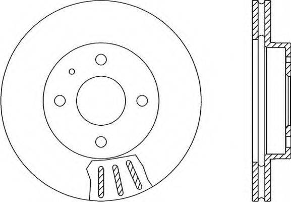 OPEN PARTS BDR101420 гальмівний диск