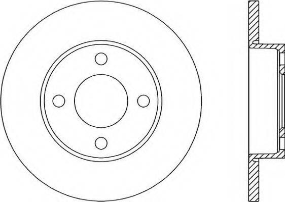 OPEN PARTS BDR101910 гальмівний диск