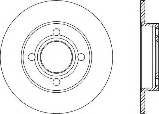 OPEN PARTS BDR102210 гальмівний диск