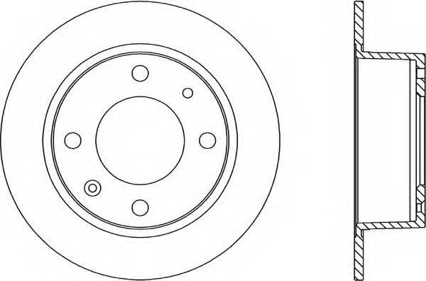 OPEN PARTS BDR110410 гальмівний диск