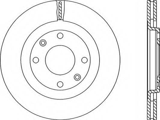 OPEN PARTS BDR110620 гальмівний диск