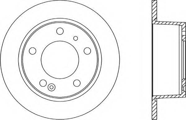 OPEN PARTS BDR111010 гальмівний диск