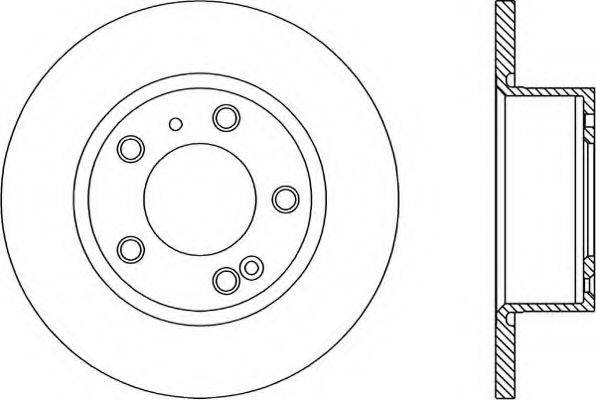 OPEN PARTS BDR111610 гальмівний диск