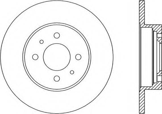 OPEN PARTS BDR113310 гальмівний диск