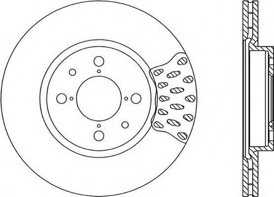 OPEN PARTS BDR114620 гальмівний диск