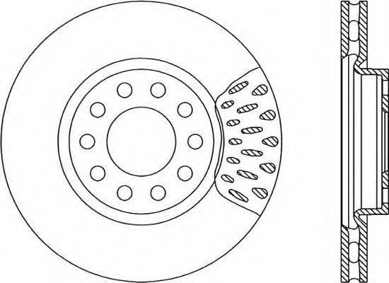 OPEN PARTS BDR123320 гальмівний диск