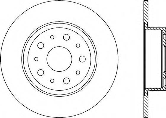 OPEN PARTS BDR123410 гальмівний диск