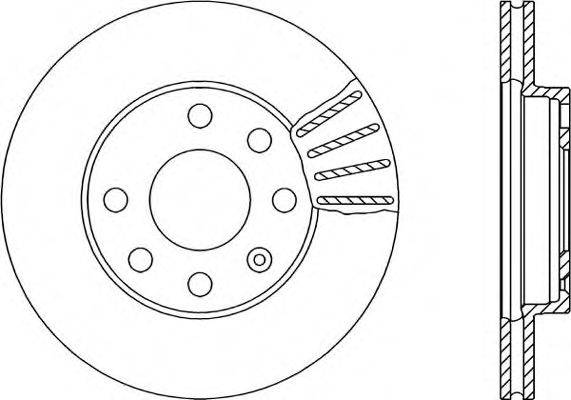 OPEN PARTS BDR140420 гальмівний диск