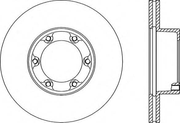 OPEN PARTS BDR145120 гальмівний диск