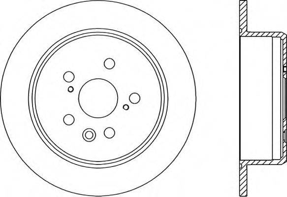 OPEN PARTS BDR153510 гальмівний диск