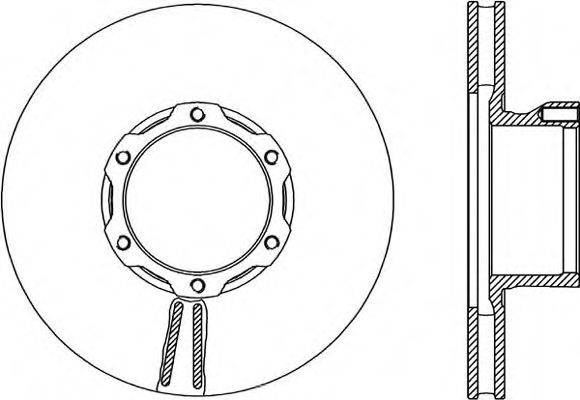 OPEN PARTS BDR170220 гальмівний диск