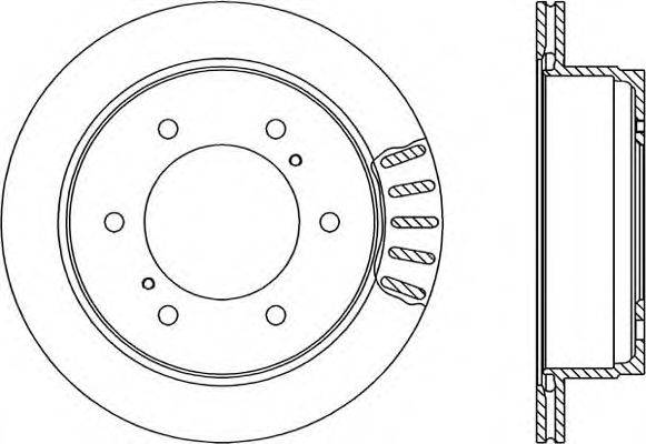 OPEN PARTS BDR179620 гальмівний диск