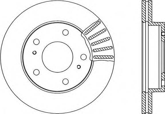 OPEN PARTS BDR180120 гальмівний диск