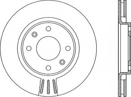 OPEN PARTS BDR190120 гальмівний диск