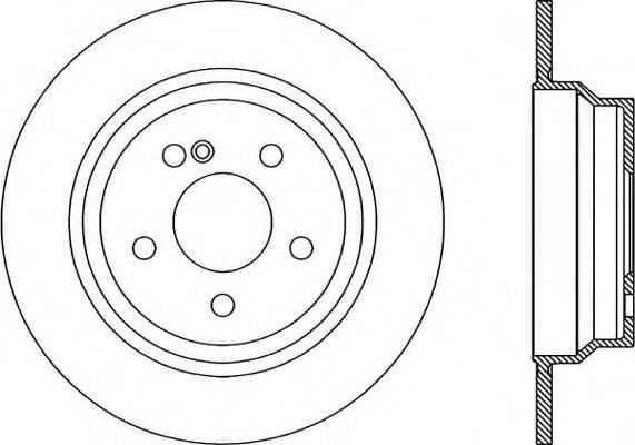 OPEN PARTS BDR199510 гальмівний диск