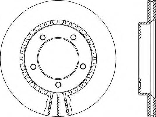 OPEN PARTS BDR211320 гальмівний диск