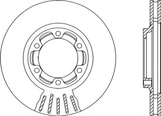 OPEN PARTS BDR212220 гальмівний диск