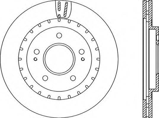 OPEN PARTS BDR223920 гальмівний диск