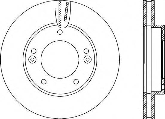 OPEN PARTS BDR224020 гальмівний диск