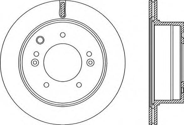 OPEN PARTS BDR224120 гальмівний диск