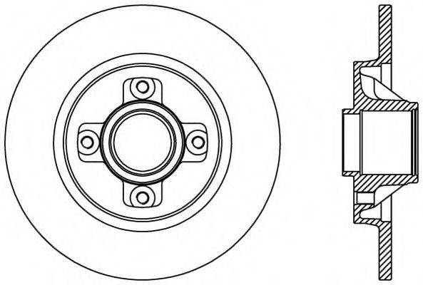 OPEN PARTS BDR238710 гальмівний диск