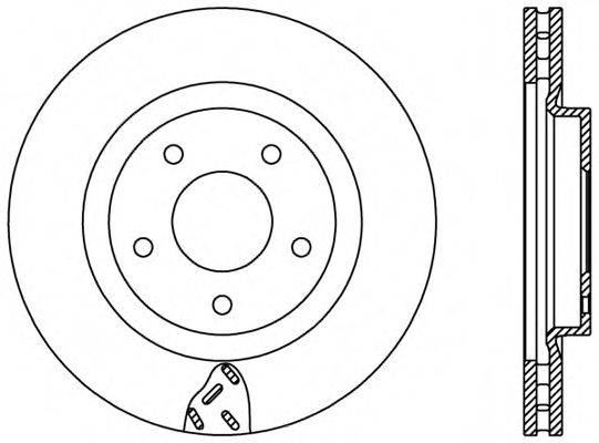 OPEN PARTS BDR243520 гальмівний диск