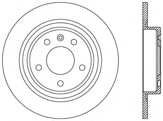 OPEN PARTS BDR253810 гальмівний диск