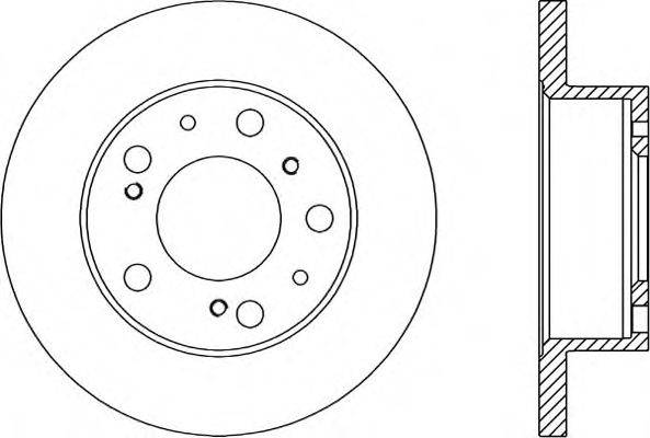 OPEN PARTS BDA113610 гальмівний диск