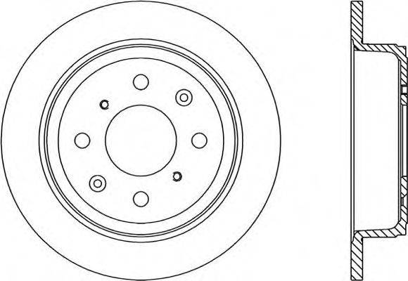 OPEN PARTS BDA120510 гальмівний диск