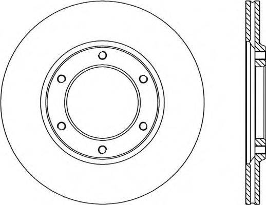 OPEN PARTS BDA136220 гальмівний диск