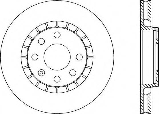 OPEN PARTS BDA141220 гальмівний диск