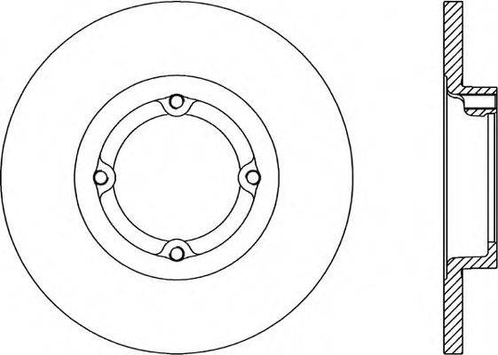 OPEN PARTS BDA176510 гальмівний диск