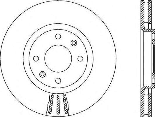 OPEN PARTS BDA195520 гальмівний диск