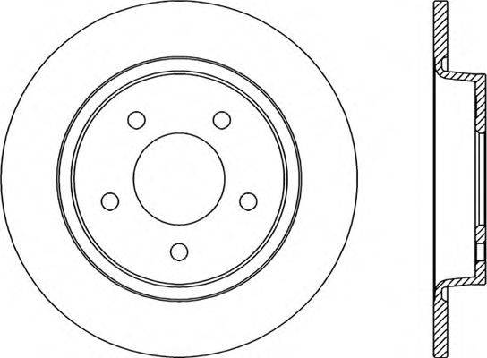 OPEN PARTS BDA203110 гальмівний диск