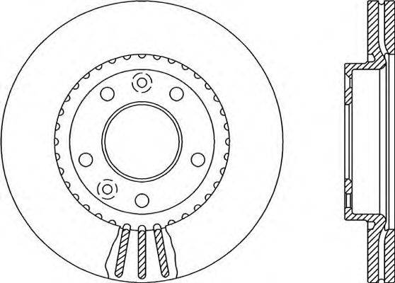 OPEN PARTS BDA213720 гальмівний диск